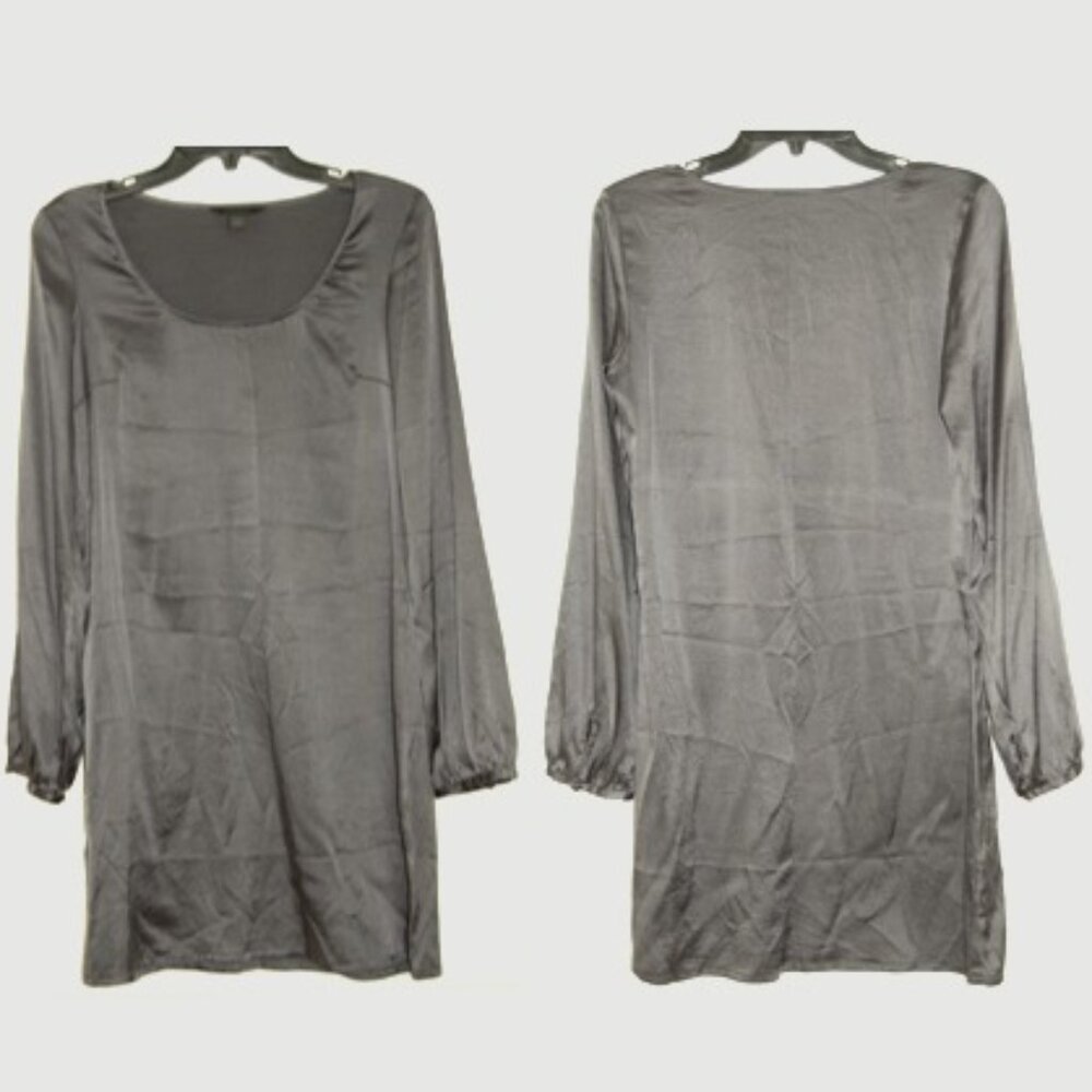 NWOT Express Silk Dress, Women Size S, Gray - Picture 2 of 4